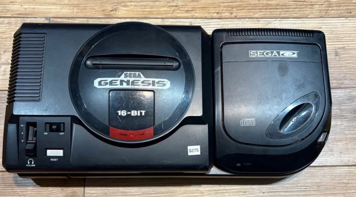 Sega Genesis Model 2, Sega CD Model 2 Console Bundle Cords 2 Oem Controllers