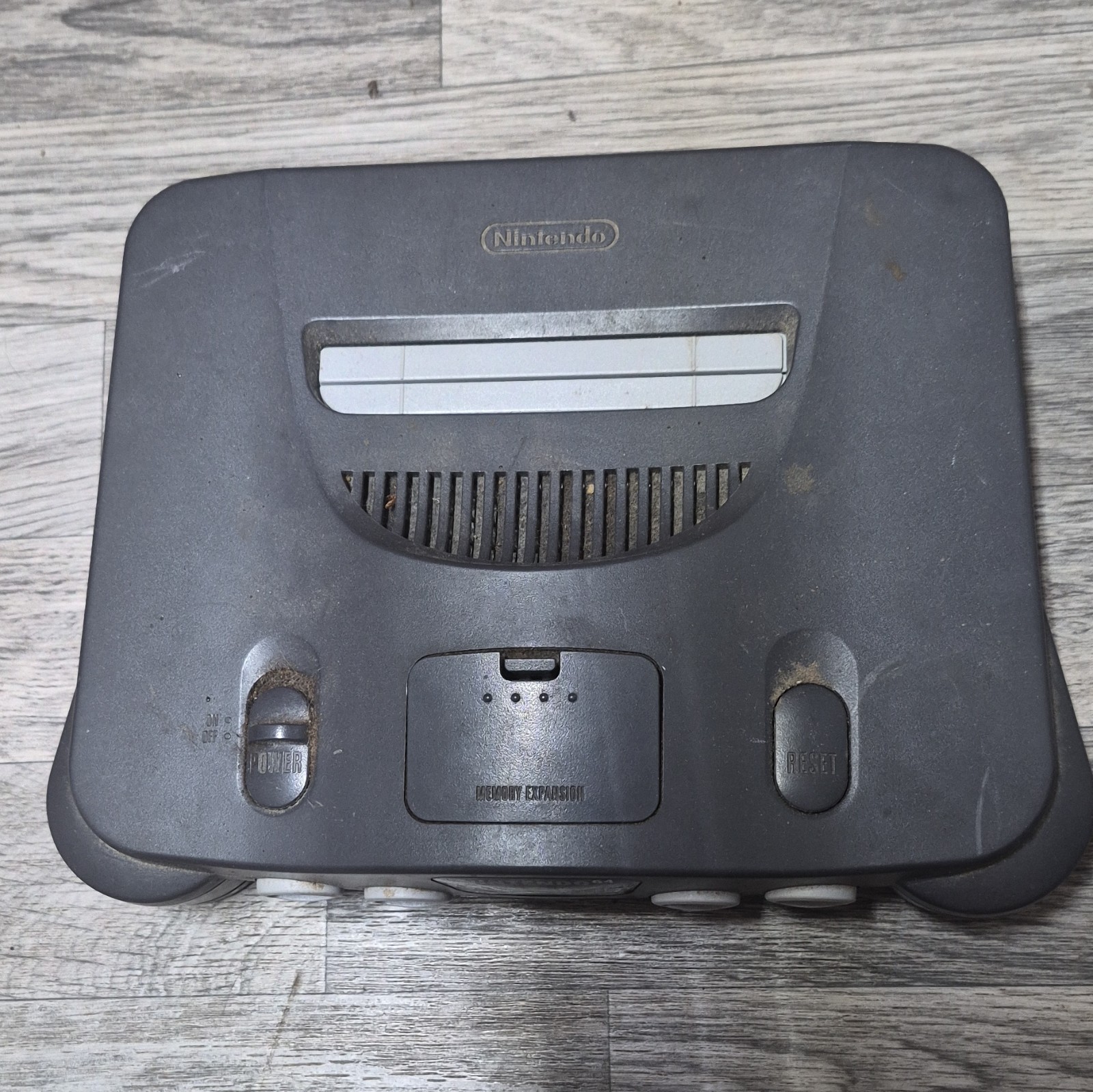 Nintendo 64 NUS-001(USA) Home Console Gray Expansion Pak NTSC-U/C Composite