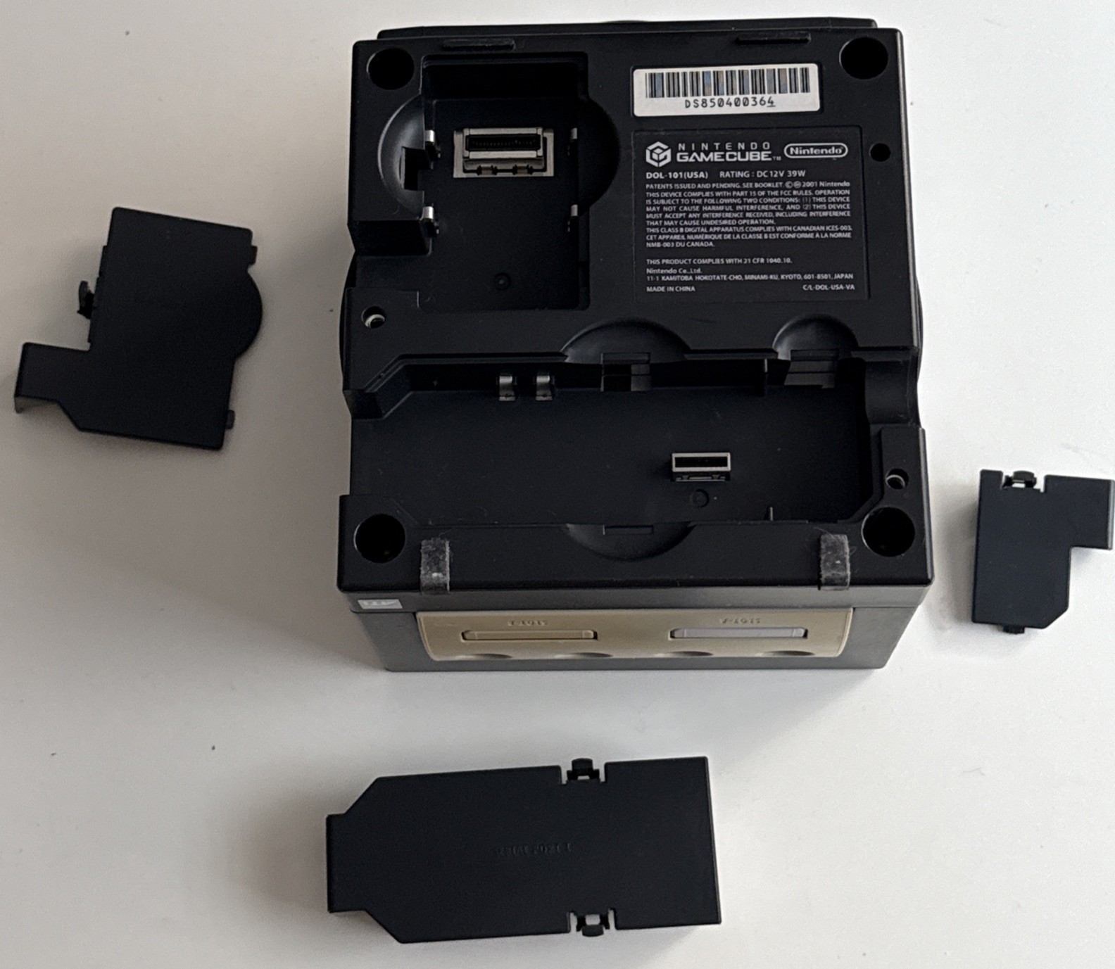 Nintendo GameCube Console Black DOL-101 w/ OEM Cords – Tested & Works