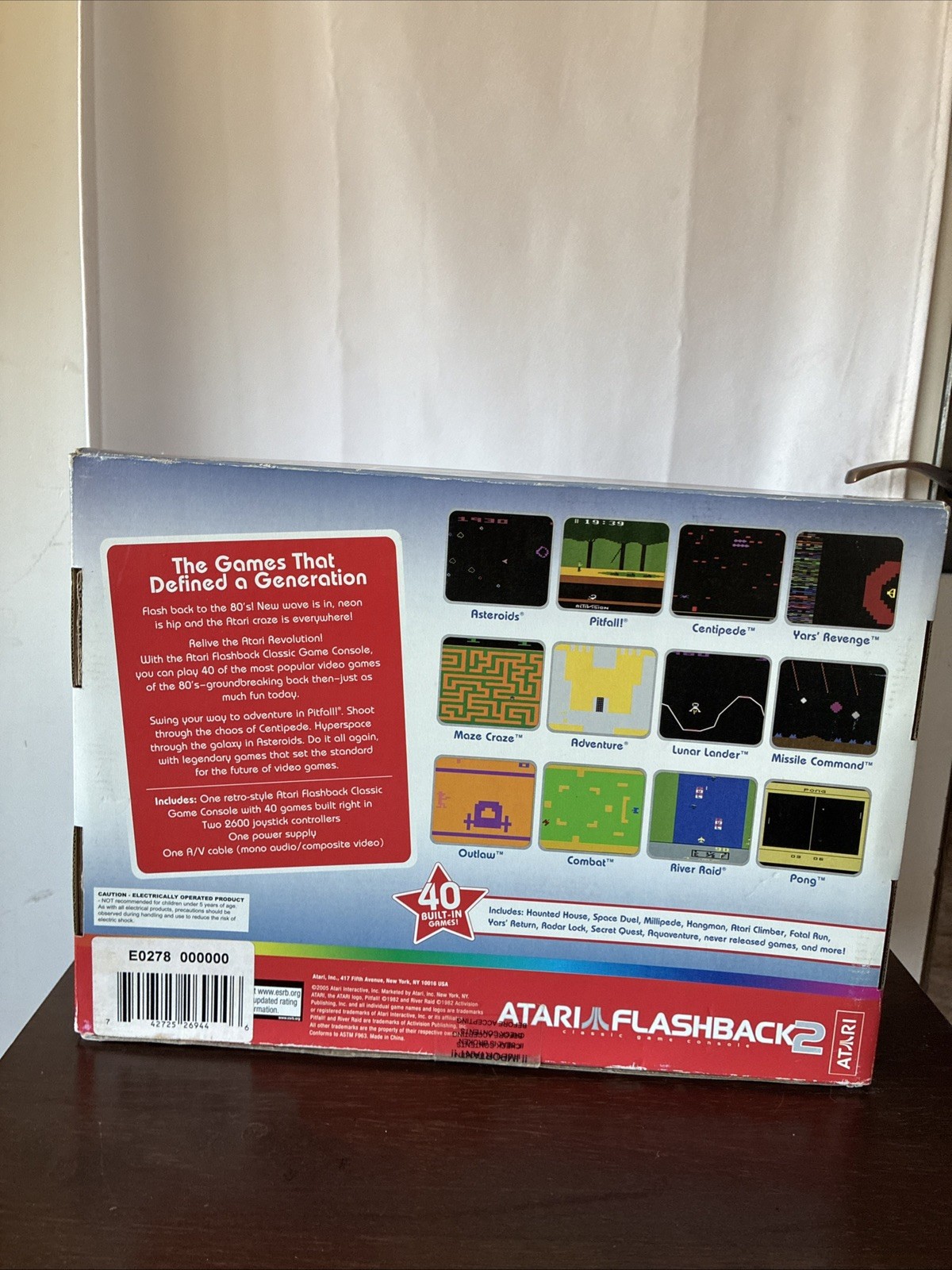 VINTAGE NOS Atari Flashback 2 Classic Game Console