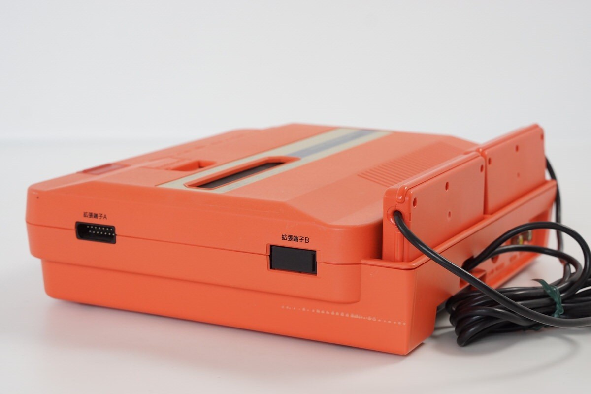TWIN FAMICOM SHARP Console AN505-RD Red Tested System 321324
