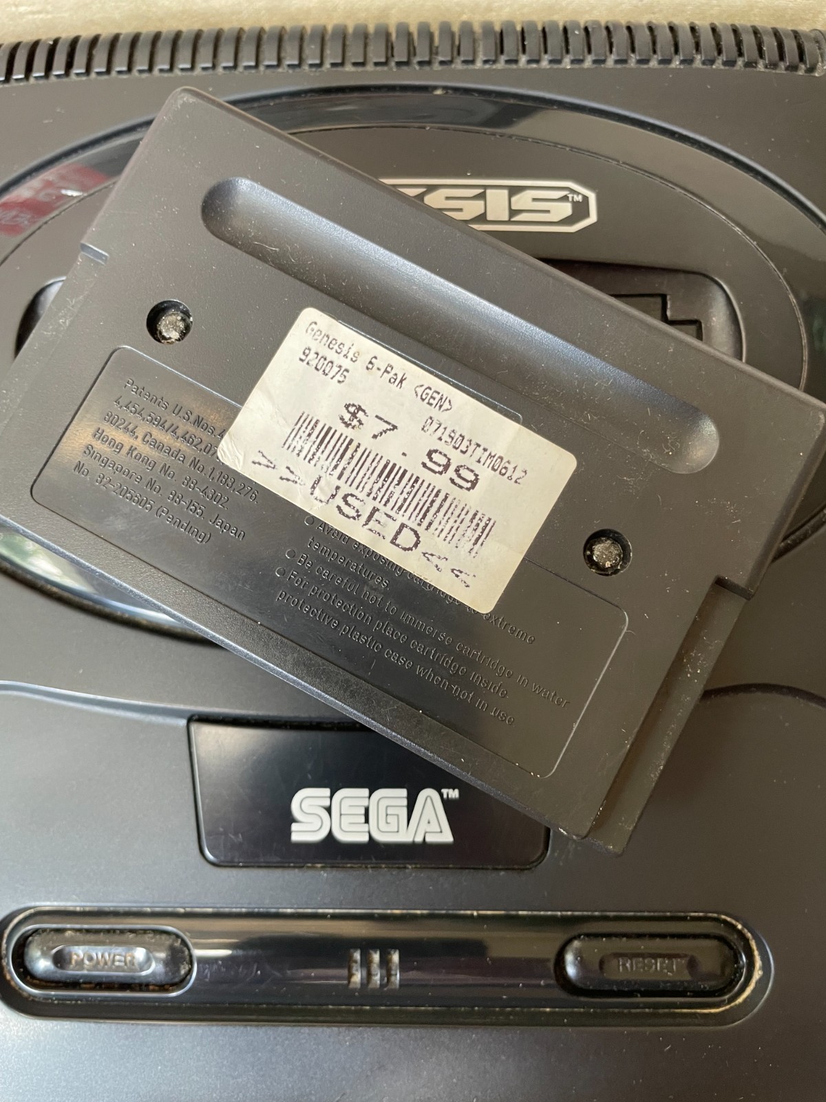 SEGA GENESIS MODEL 2 CONSOLE IN BOX WITH 6-PAK GAME & MANUALS UNTESTED READ