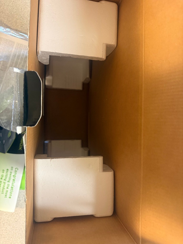 Original Xbox Launch USA Edition Console Box Only + STYROFOAM, PAPERWORK. MINTY