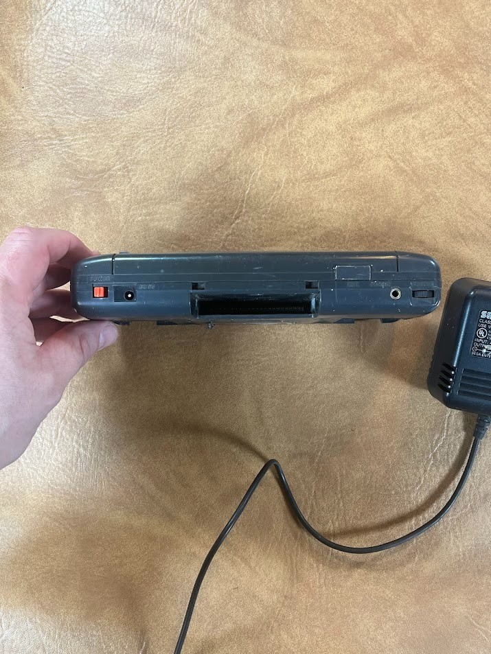 Sega Game Gear Handheld Console Power Supply & Sonic 2 Parts Repair