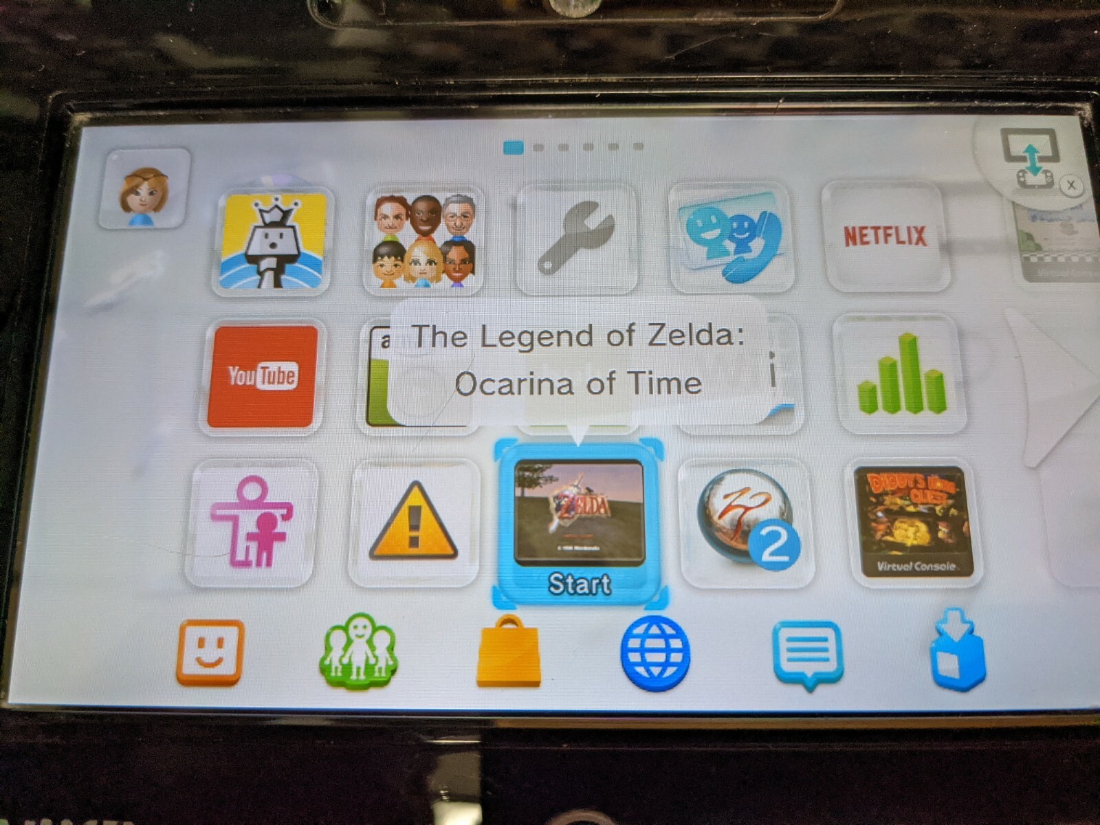 Nintendo Wii U 32GB Black Console & Gamepad WUP-101(02) Tested with Games Zelda