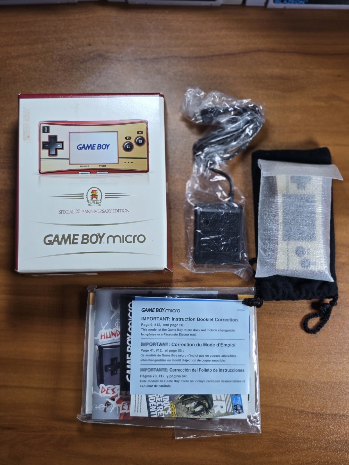 USA Edition Nintendo Mario 20th Anniversary Gameboy Micro Complete VGC