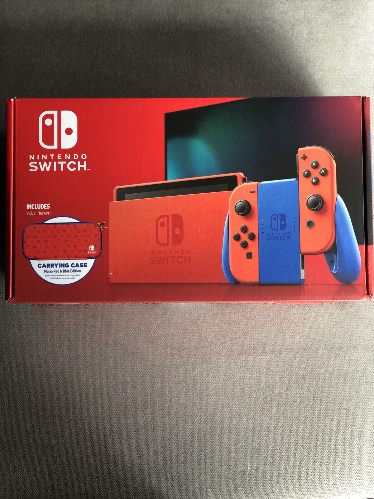 Nintendo Switch Console MARIO RED and BLUE EDITION Red Joy Con Limited Edition