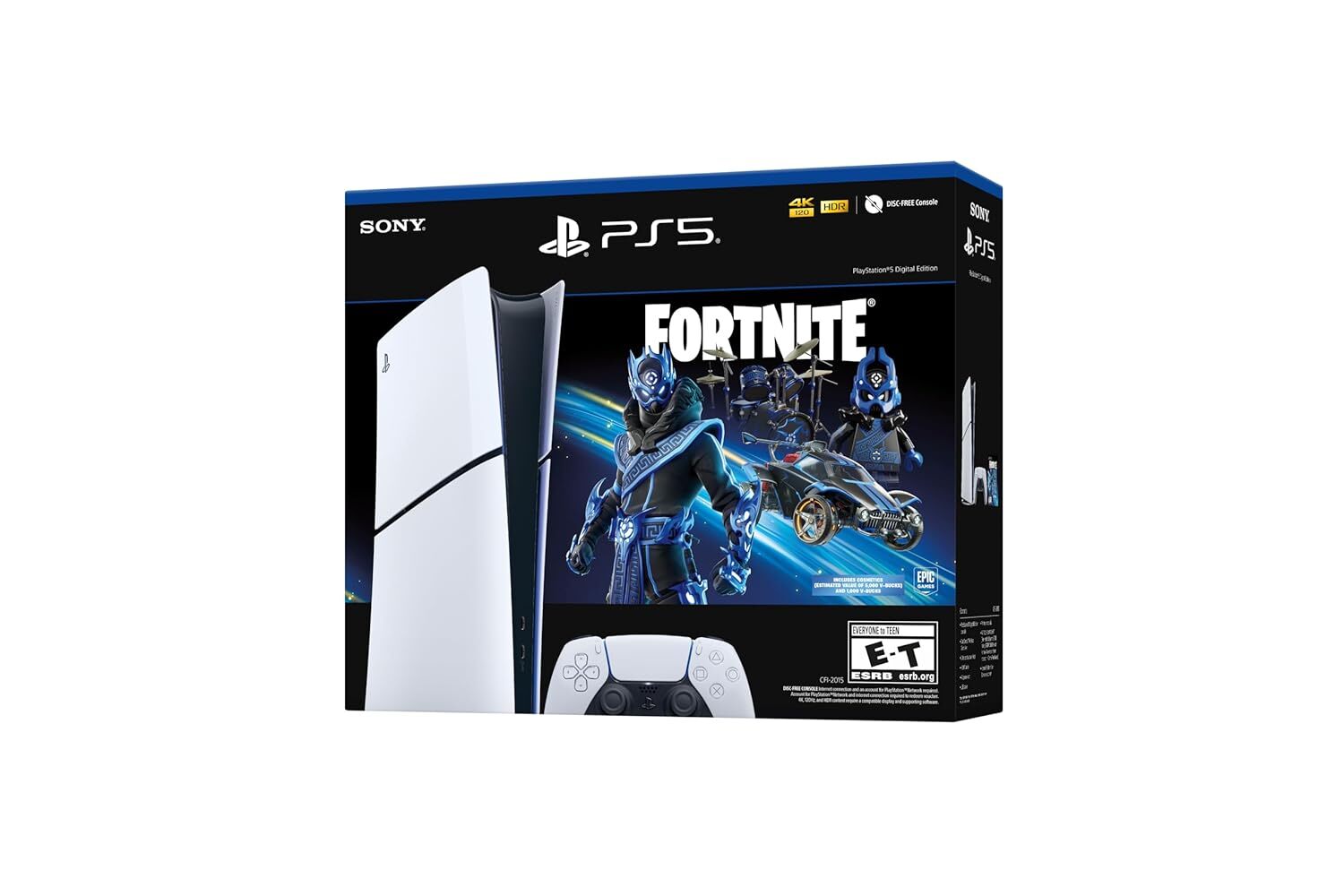 Sony Playstation PS5 Console – Fortnite Cobalt Star Digital Edition – White