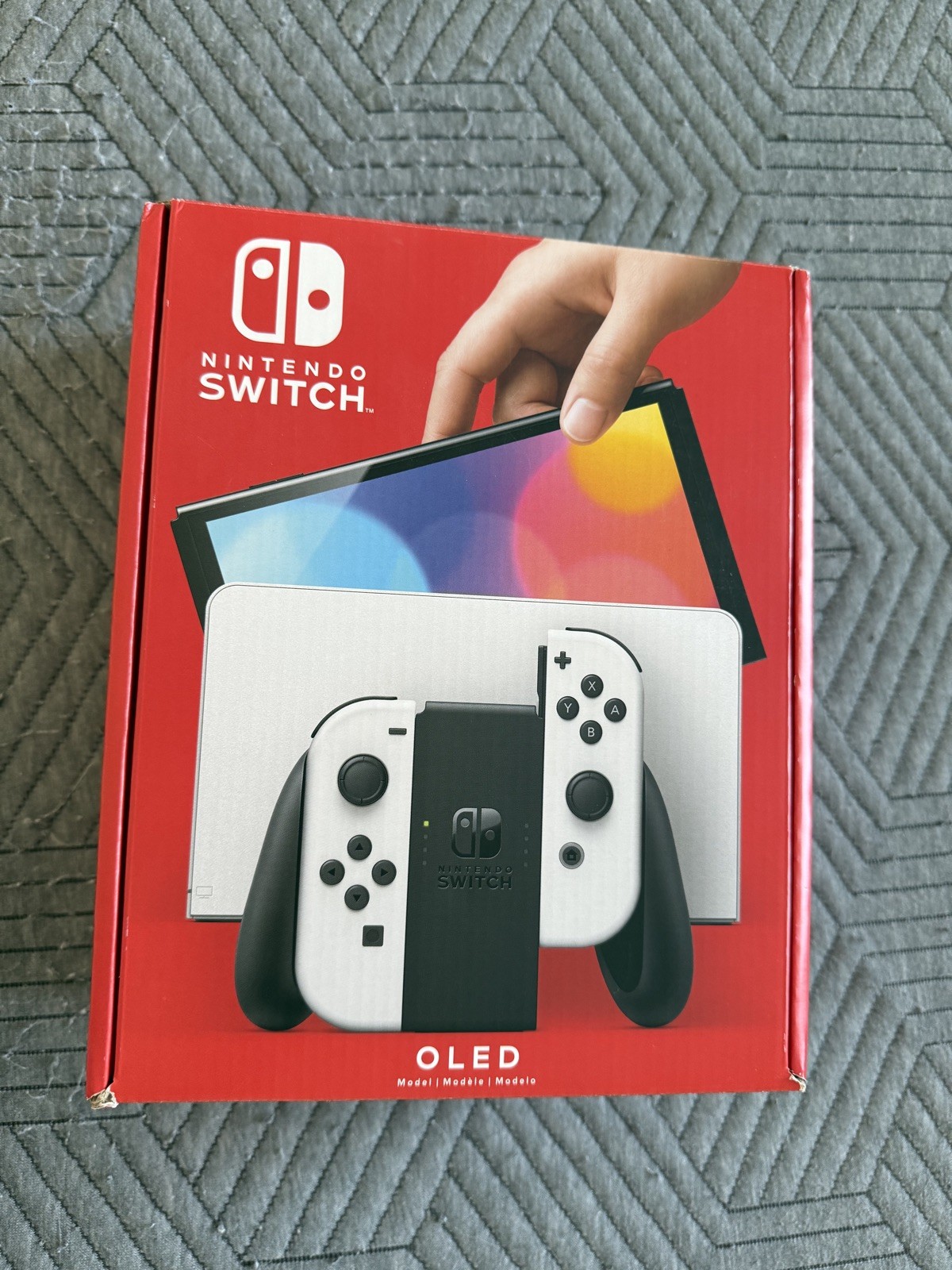 Nintendo Switch OLED 64GB White Joy-Con + Pro Controller + 128GB SD + Protector