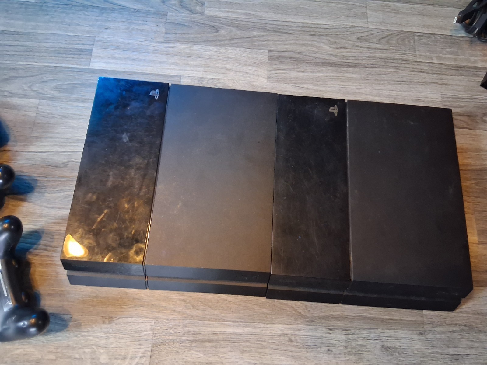 PlayStation 4 Console Controller Lot For Repair + Untested PSVR W/ 4 Games