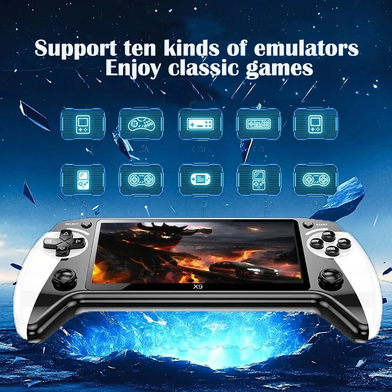 X9 Retro Handheld Game Console 5.5″ IPS Screen Portable Gaming Player
