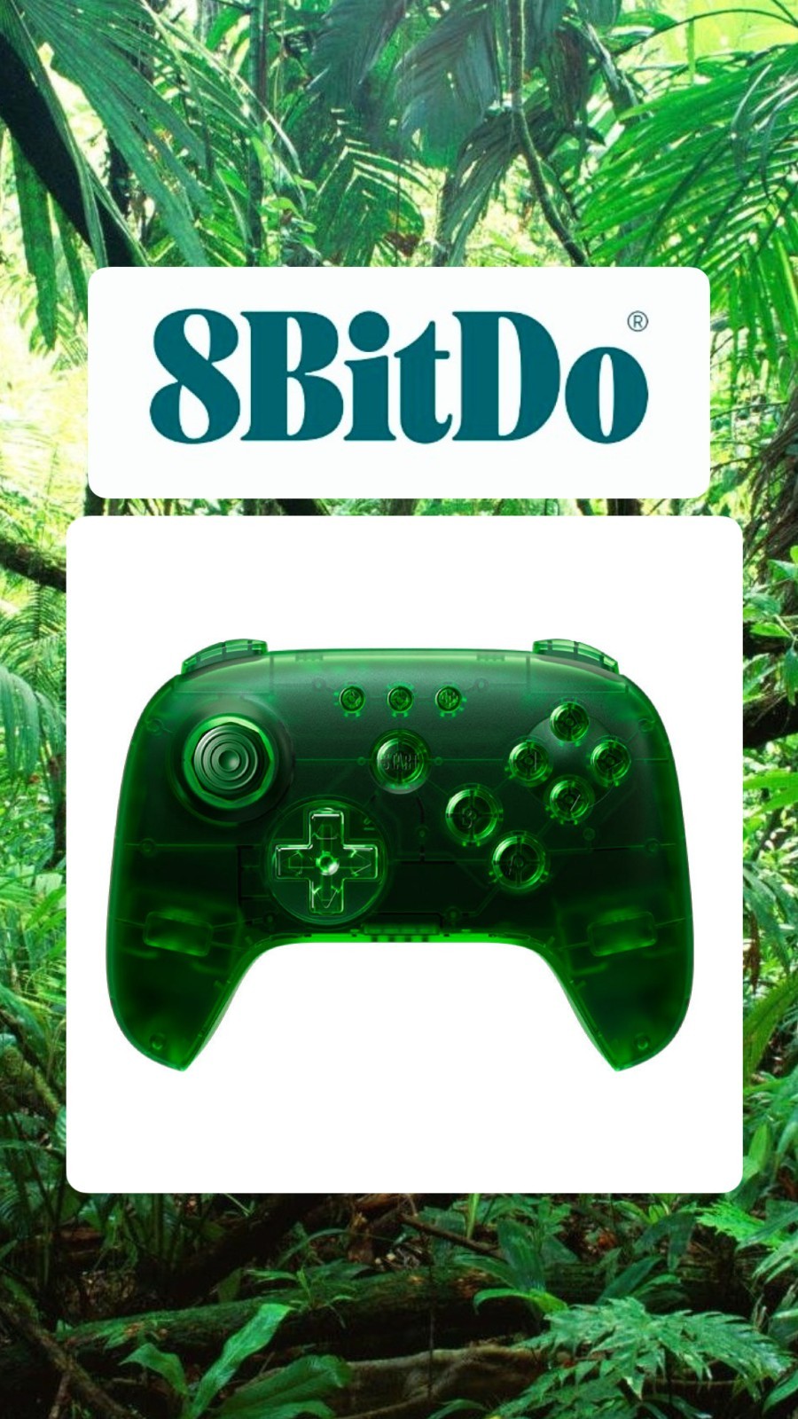 Analogue 3D Funtastic Jungle (Green) Limited Edition Console & 8BitDo Controller