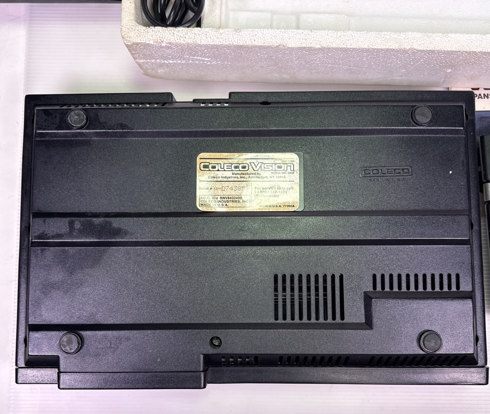 ColecoVision Video Game Console Model 2400 & Expansion Module #1 Bundle Untested