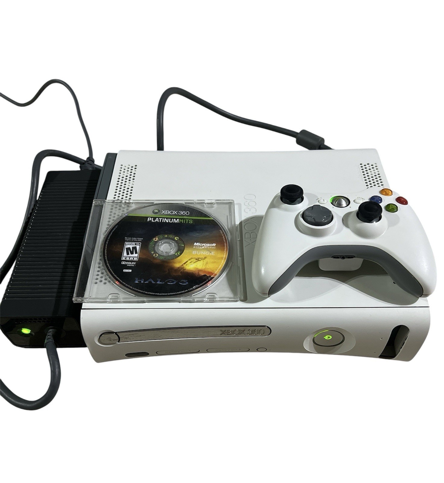 Microsoft Xbox 360 Console Gaming System w/OEM Controller & Halo 3. Tested