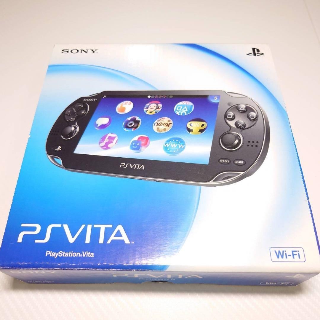 PlayStation PS VITA Console Wi-Fi Model Crystal Black PCH-1000 From Japan