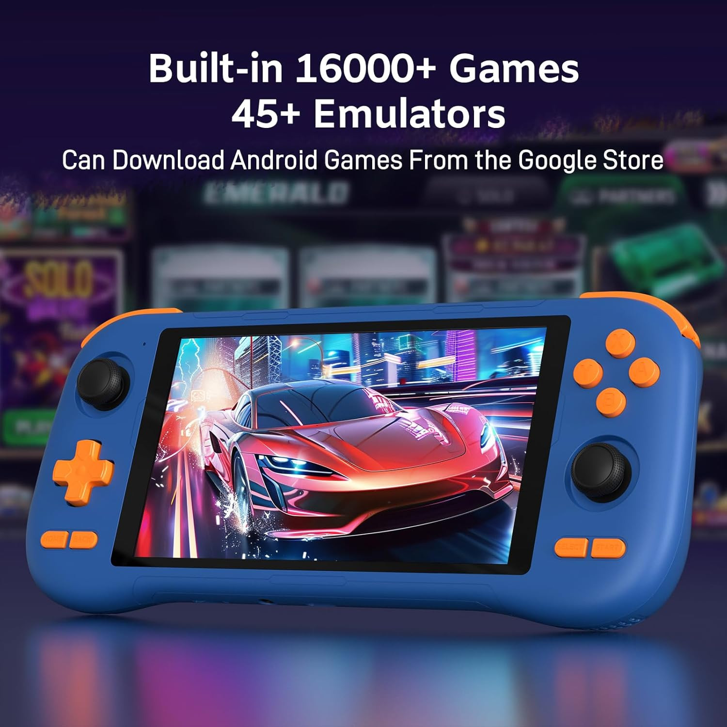K56 Retro Handheld Game Console, Support 16000+ Games, Equipped with 128G TF Car