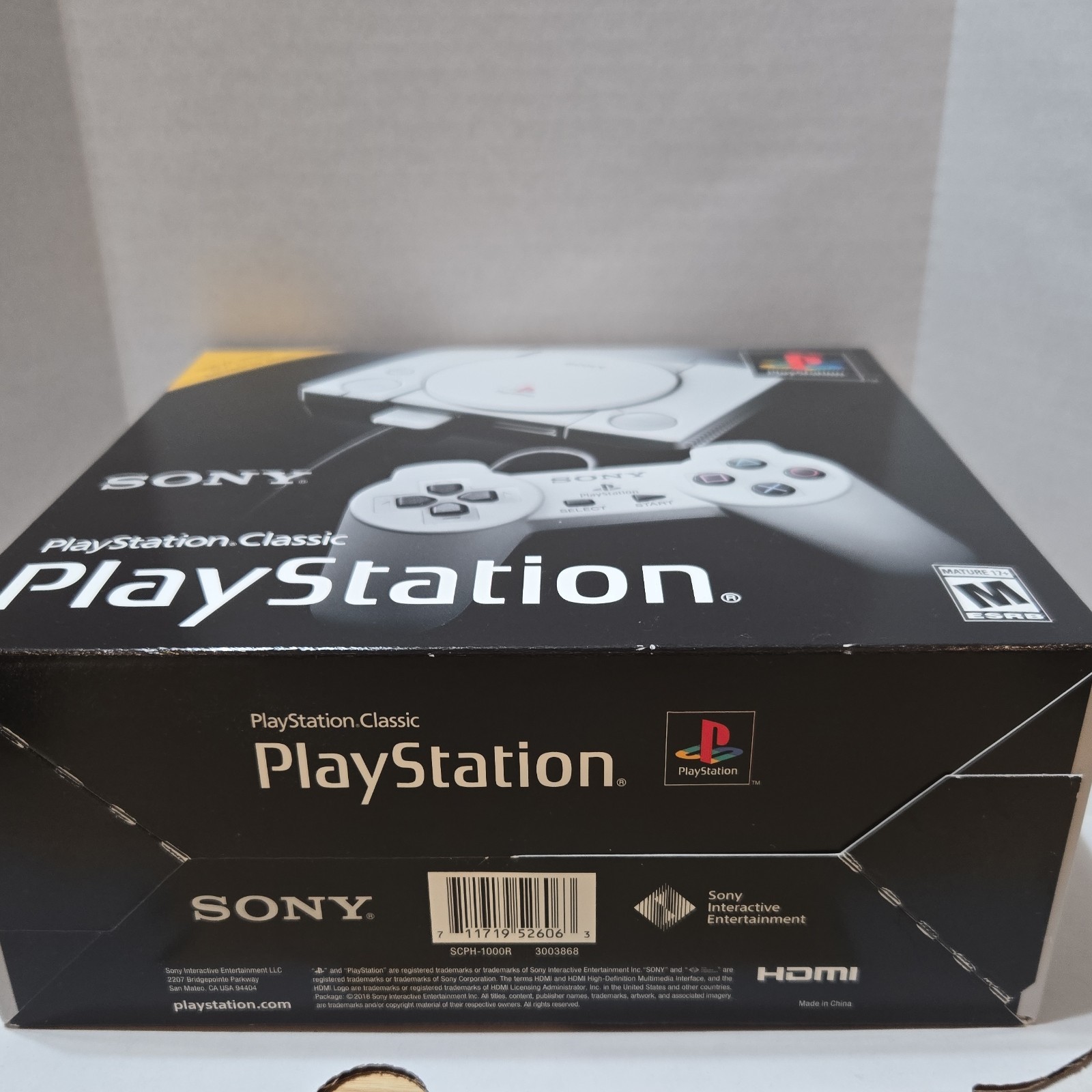 PlayStation Classic Microconsole Gray Preloaded Classic Games CIB