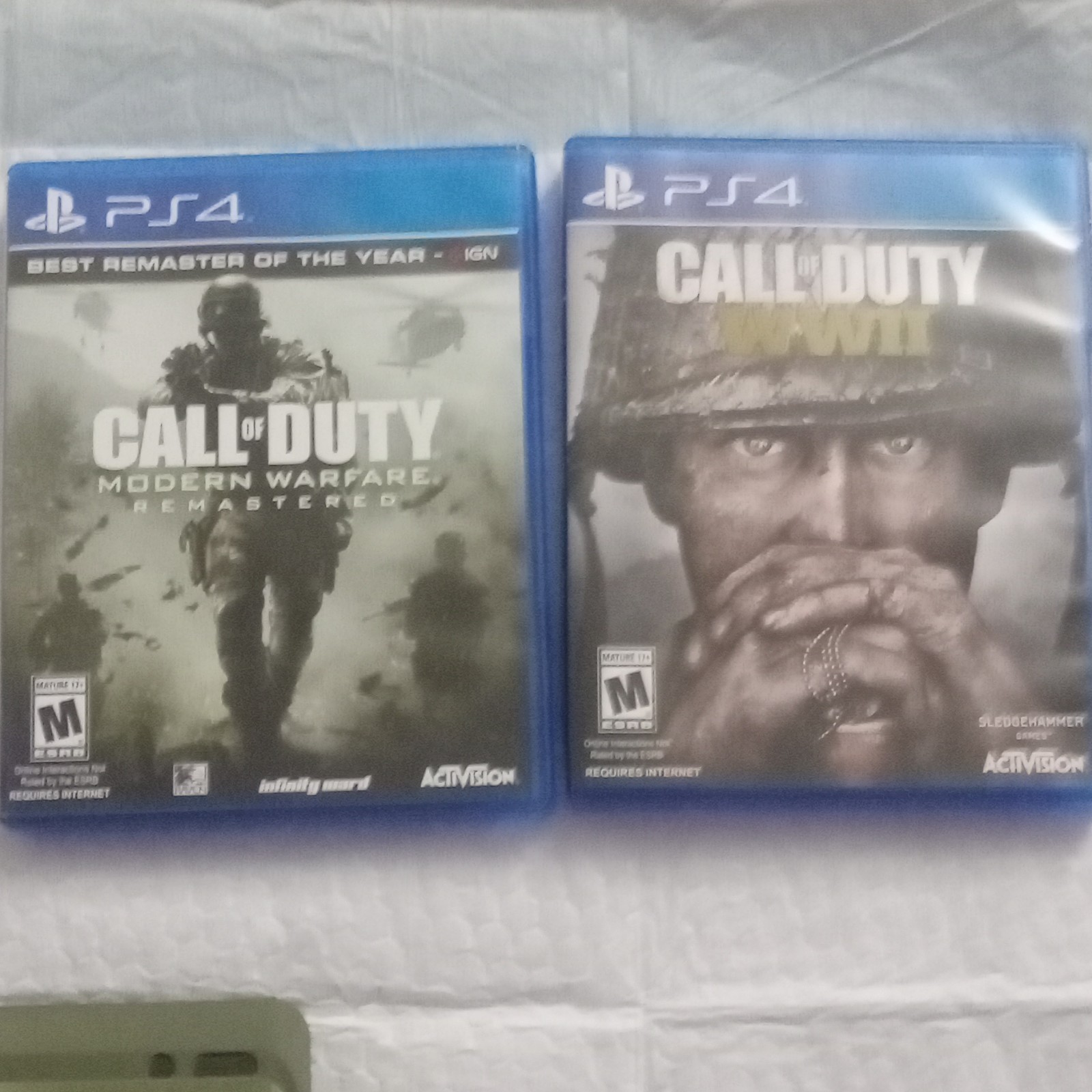 Sony PlayStation 4 Slim Green Camo Console HDMI Bundle w/ Call of Duty Games