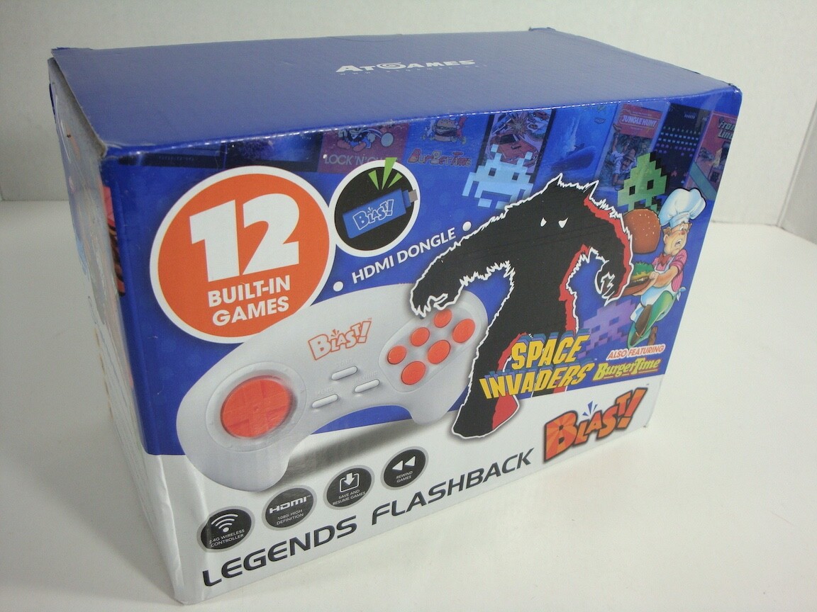 Legends Flashback Blast Space Invaders 12 Games Burger Time BRAND NEW SEALED
