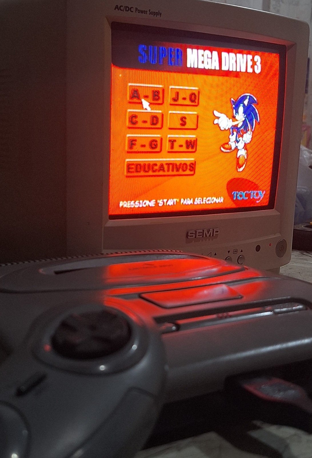 tec toy super mega drive 3 with 43 games & controler original tectoy