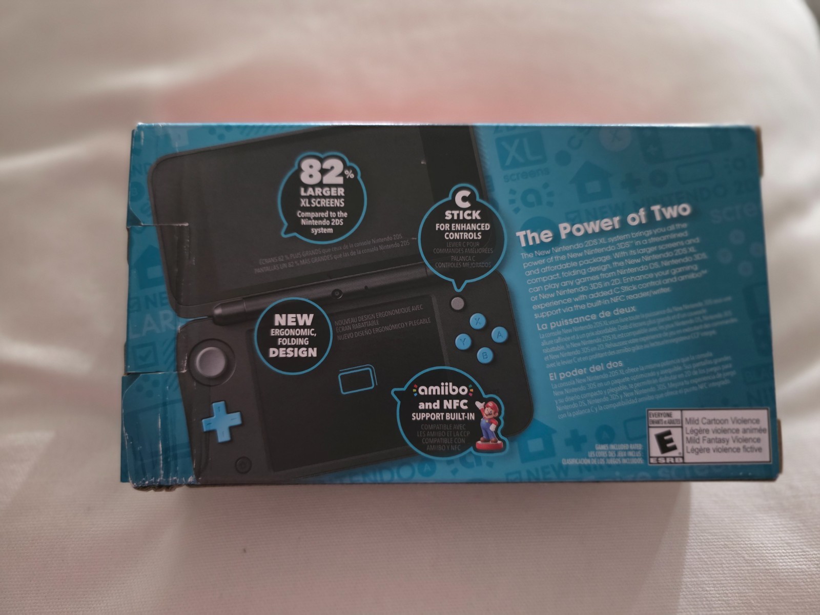 nintendo 2ds xl console black turquoise mint condition original box