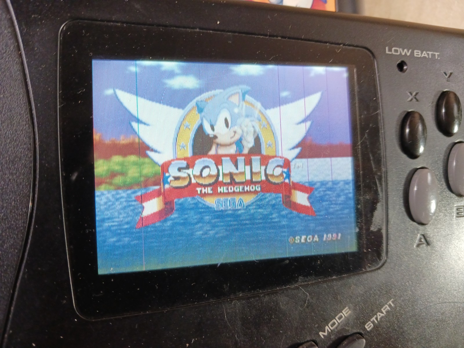 Sega Nomad Genesis Console Only Tested Sound Video Has Lines in Screen Recapped