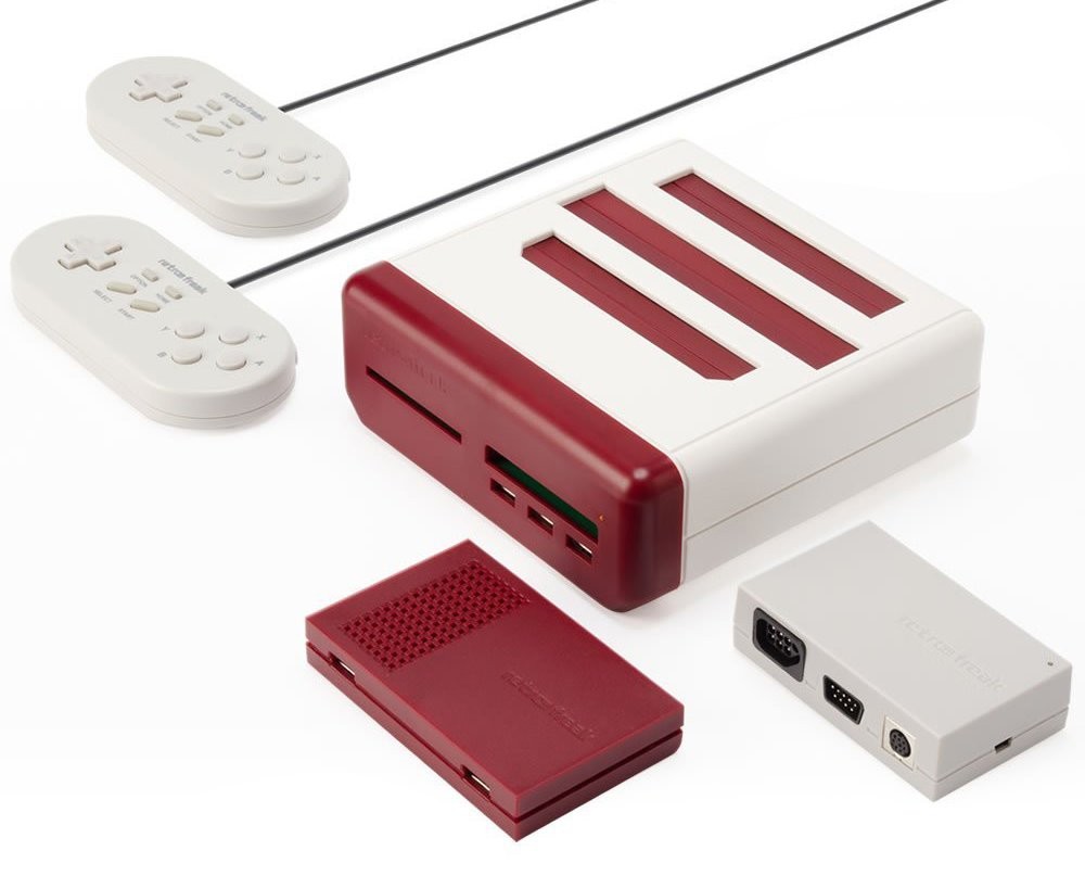 Retro Freak Retro Game Console Controller x2 Adapter Set 11 Systems Support