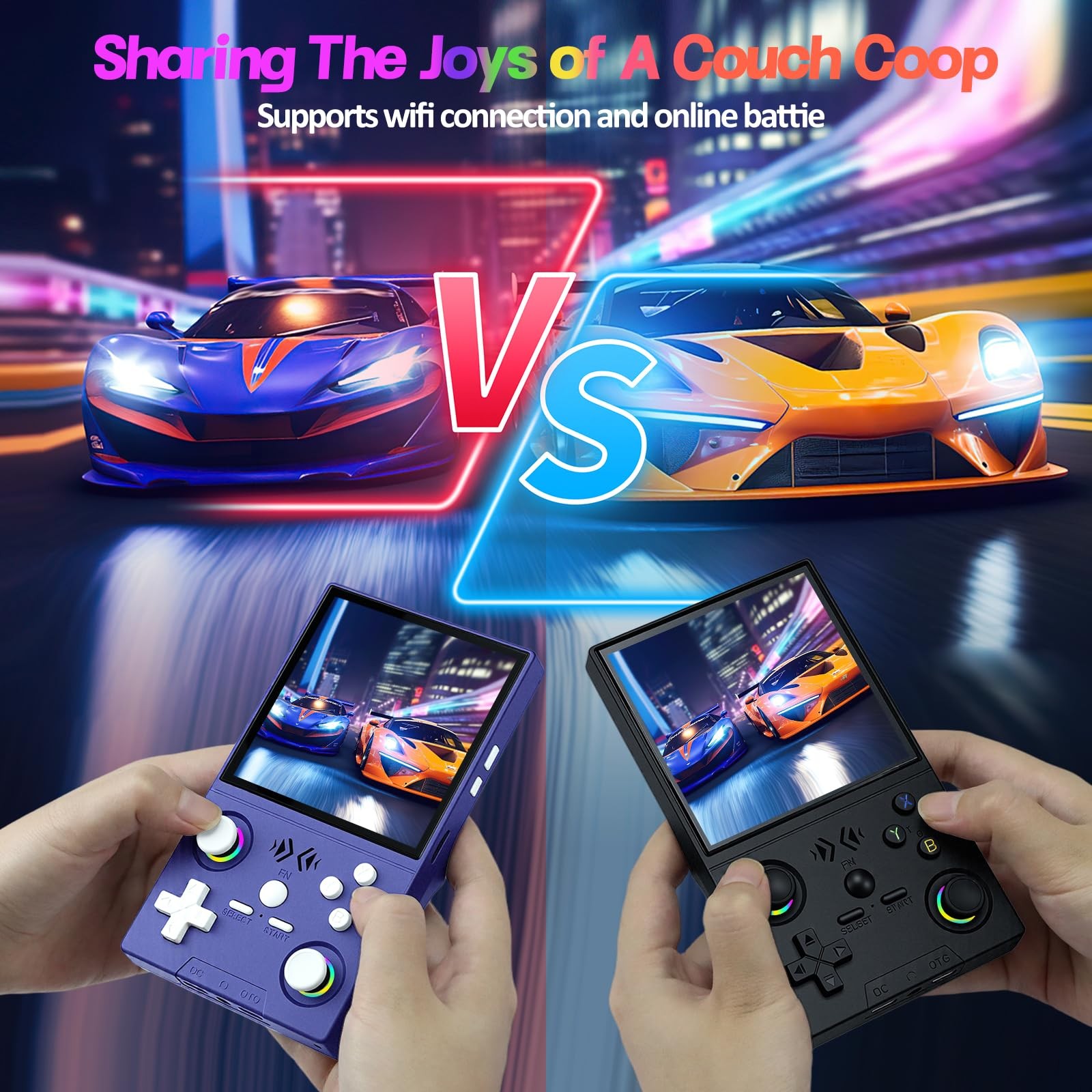XF40V Retro Handheld Game Console, Retro Gaming Console 4.0” IPS Screen Linu…