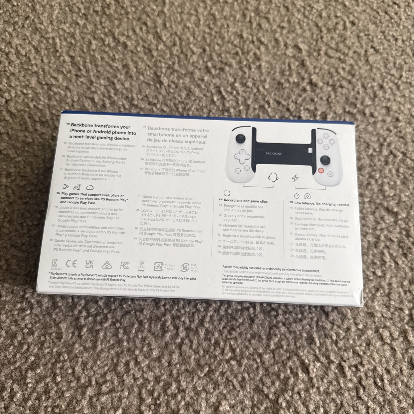 2025 Backbone One PlayStation Lightning BB51WSV6 Mobile Gaming Controller USB-C