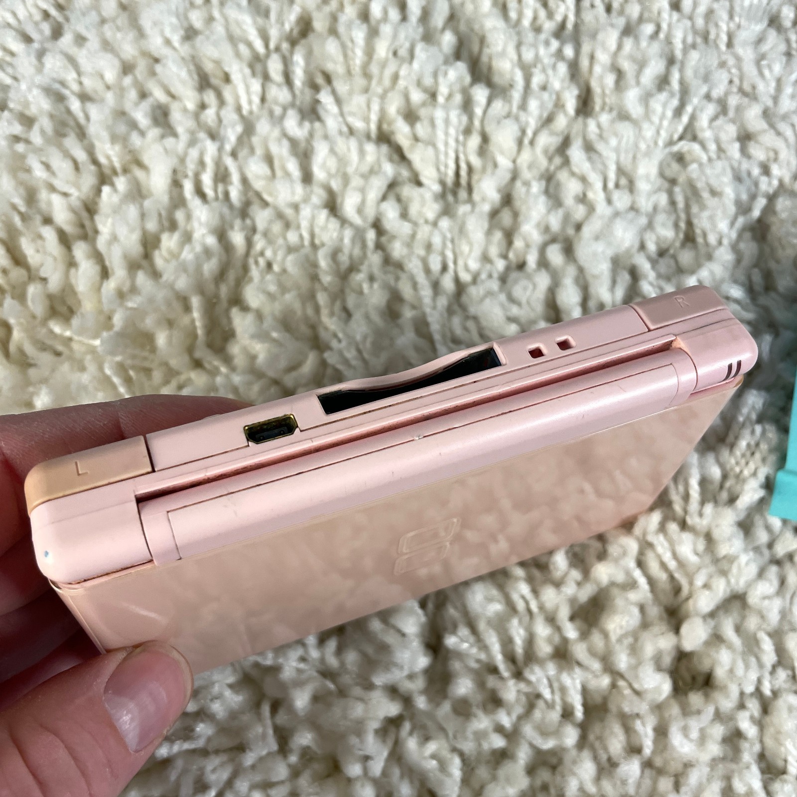 Nintendo DS Lite Rose Pink Handheld System Console USG-001 READ PARTS