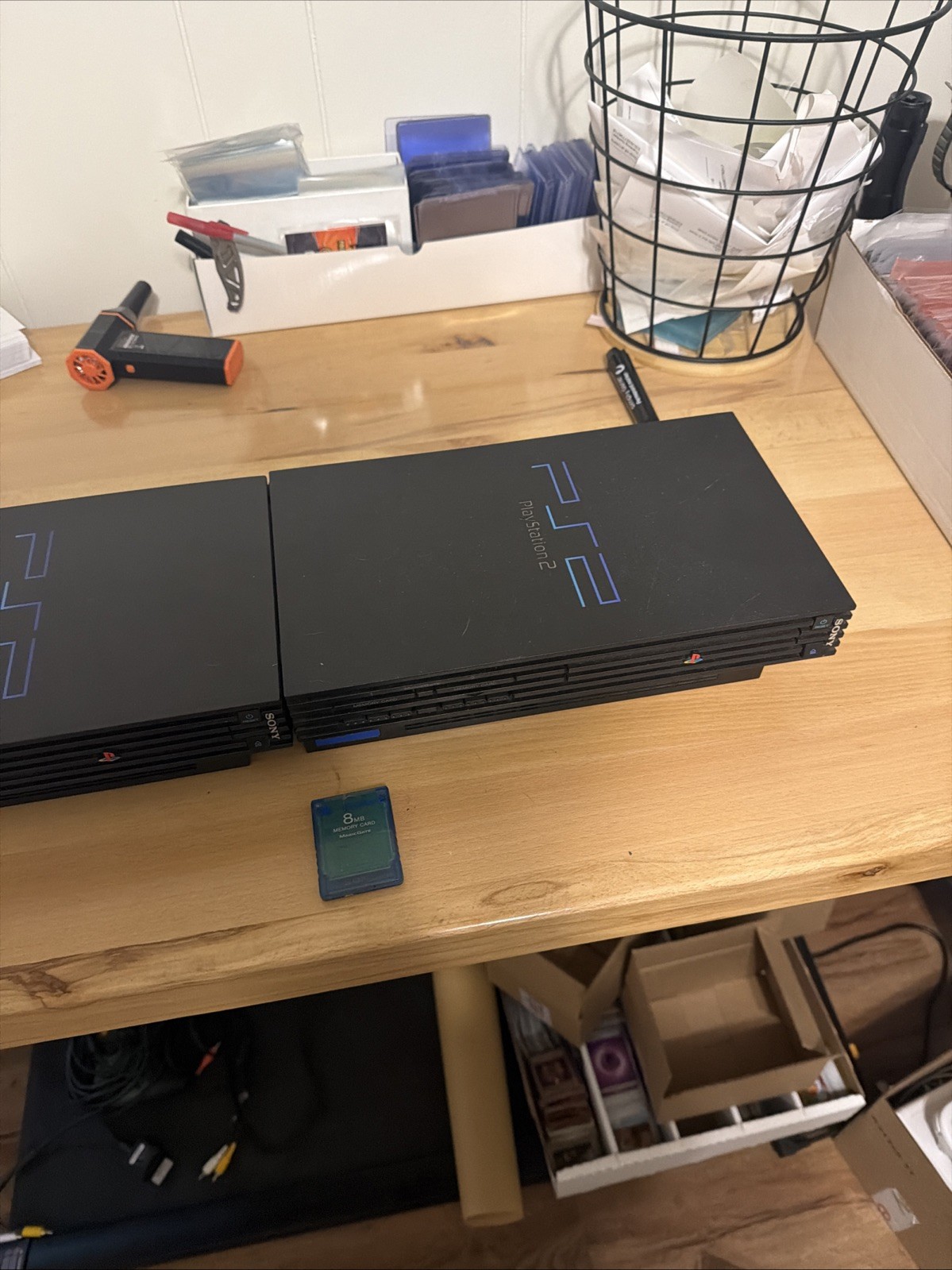 Sony PlayStation 2 Console! 2 Consoles That Turn On! Both Disc Trays Work