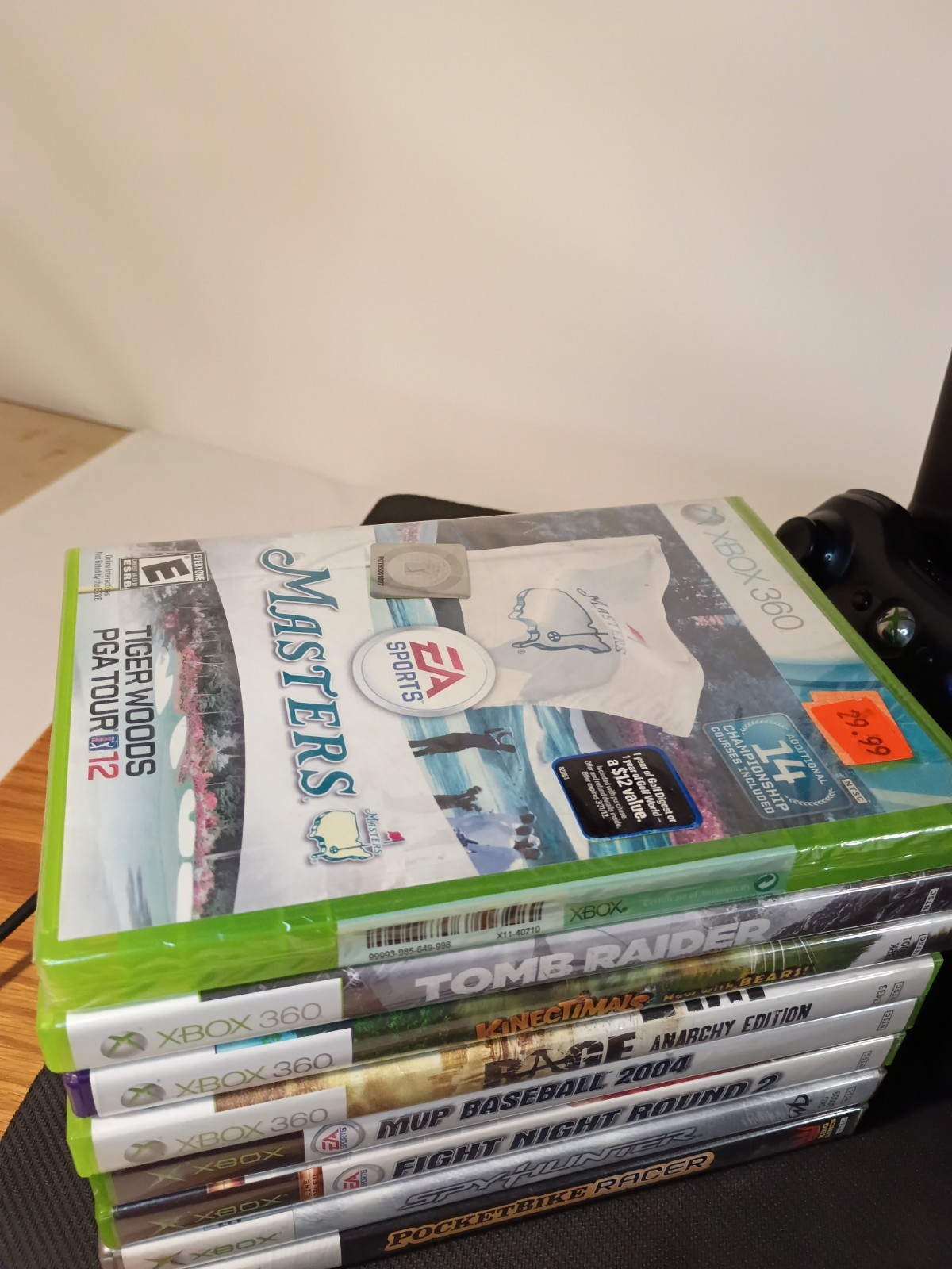 Xbox 360 Slim Console Kinect Bundle w/ 8 Games & Cords 250gb – Tested Working