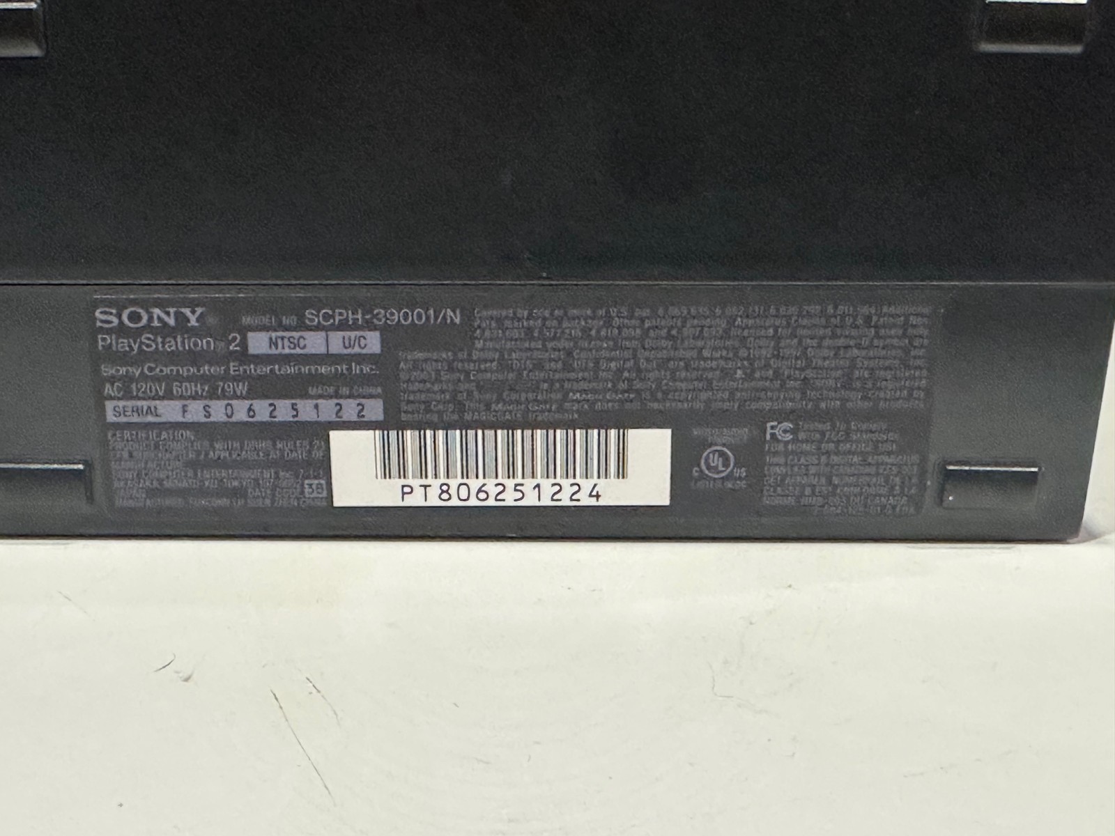 Sony PlayStation 2 Black Console Network Adaptor scph-39001 OEM Cords + 7 Games