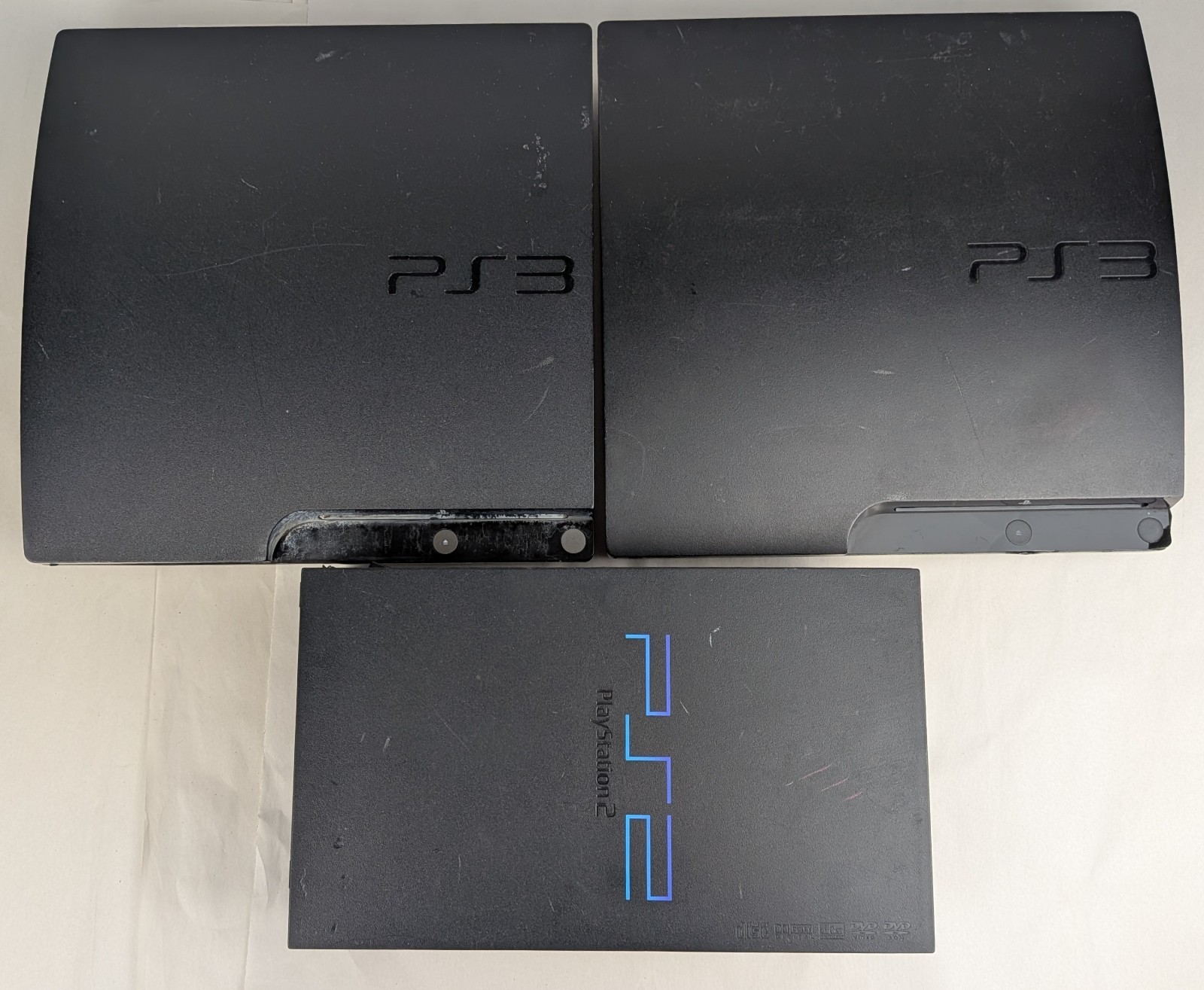 Sony PlayStation 3 PS3 Slim PS2 Fat Parts Repair Console Lot CECH-3001B 2501A