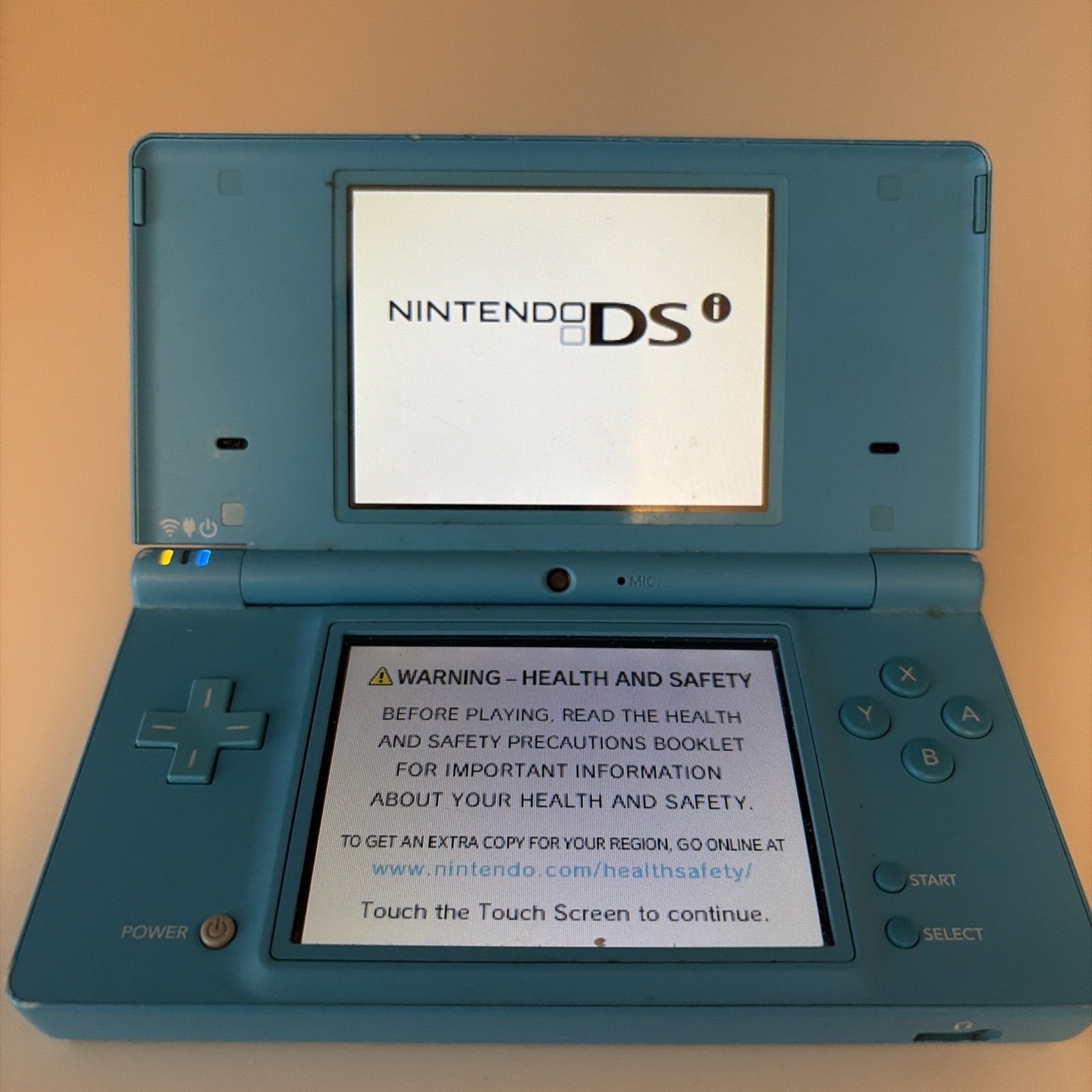 Nintendo DSi Handheld Game Console Only TWL-001 Aqua Blue Tested Works 100%