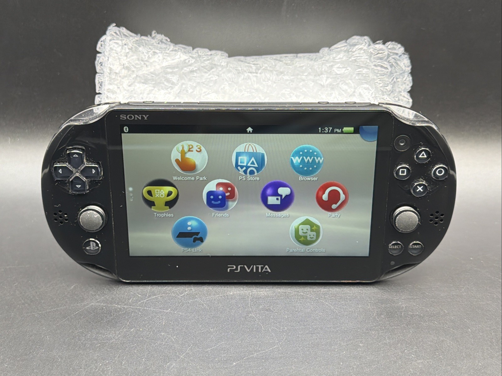 Sony PlayStation Vita Slim PS VITA PCH-2001 Black Console Tested Working W/ 8gb