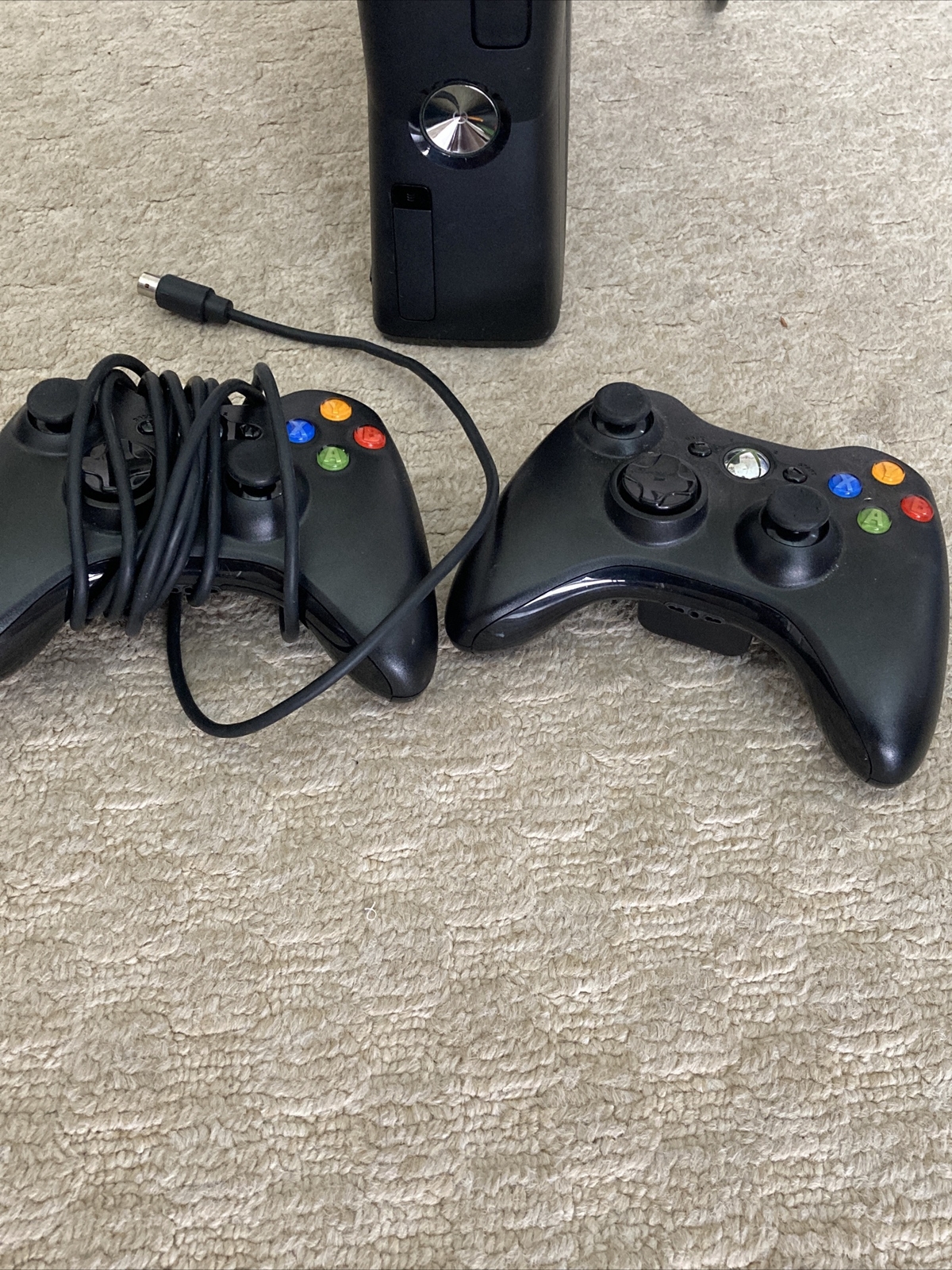 Xbox 360 S Slim Bundle, 250GB 1439 Console, Controller, Power, HDMI, TESTED!
