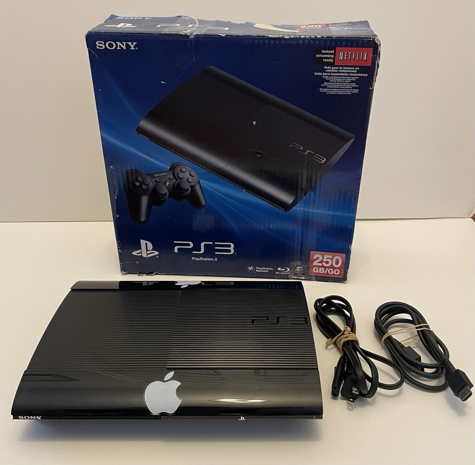 Sony PlayStation 3 – 250 GB – Black Console W/Box, External Memory& Controller