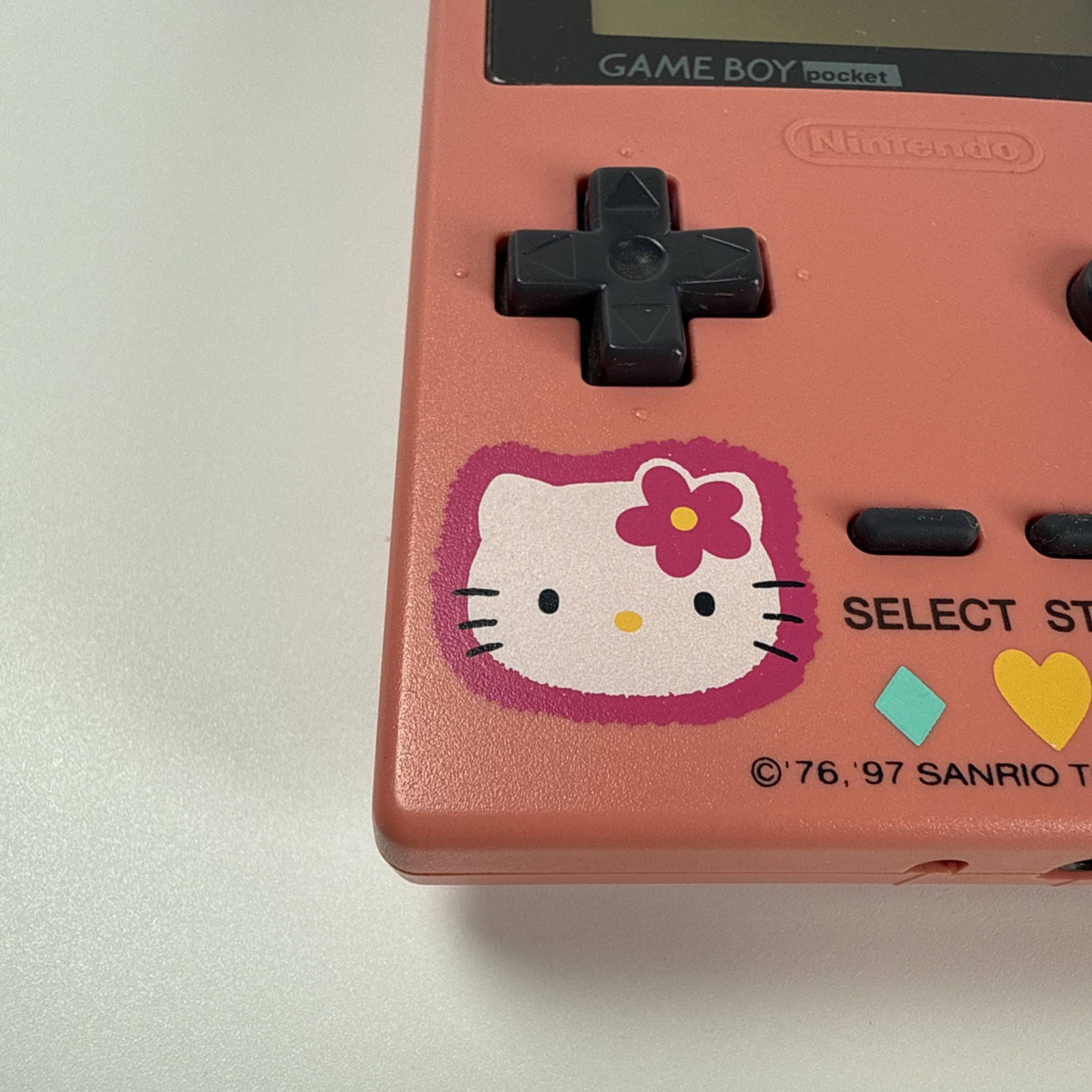 Nintendo Game Boy Pocket Hello Kitty Pink Sanrio Limited MGB-001 Tested Japan