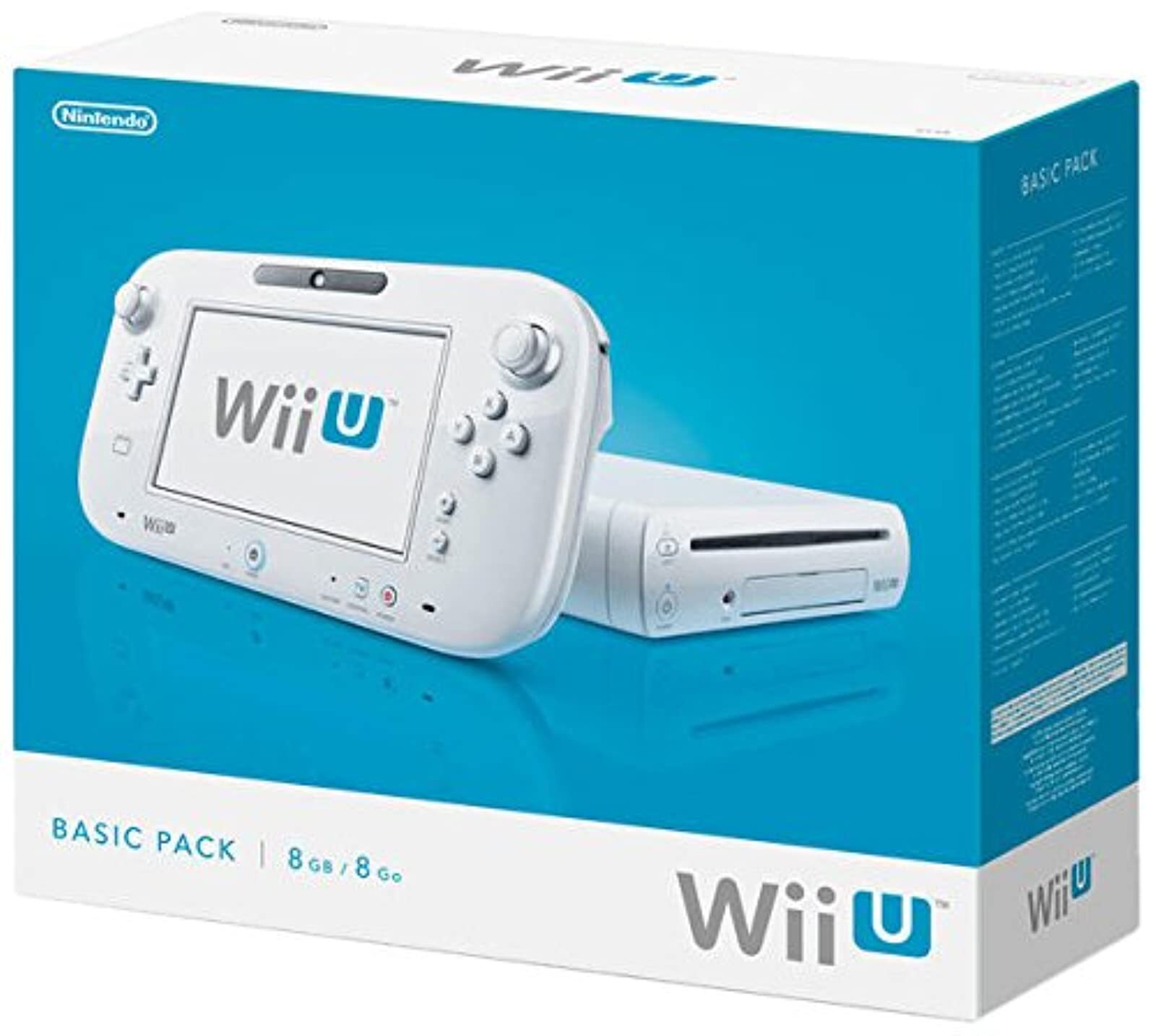Nintendo Wii U 8GB Console In White With Gamepad Video Game Systems Very Good