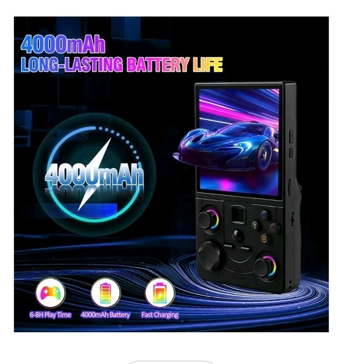 DC40V Retro Handheld Console 4″ IPS Linux 64GB 20000 Games WiFi Open Source