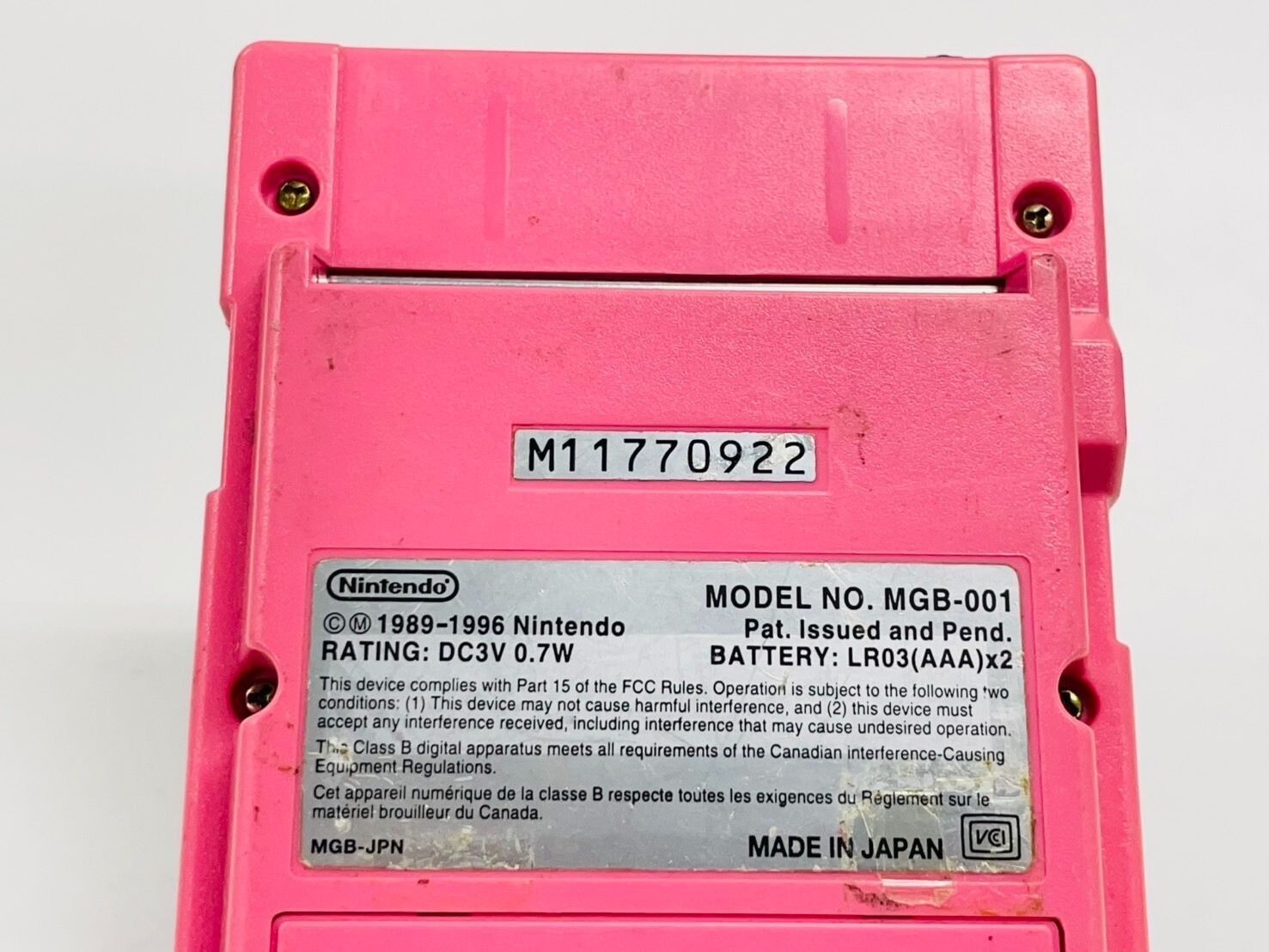 Nintendo Game Boy Pocket Handheld System MGB-001 Complete In Box CIB Japan -F/S