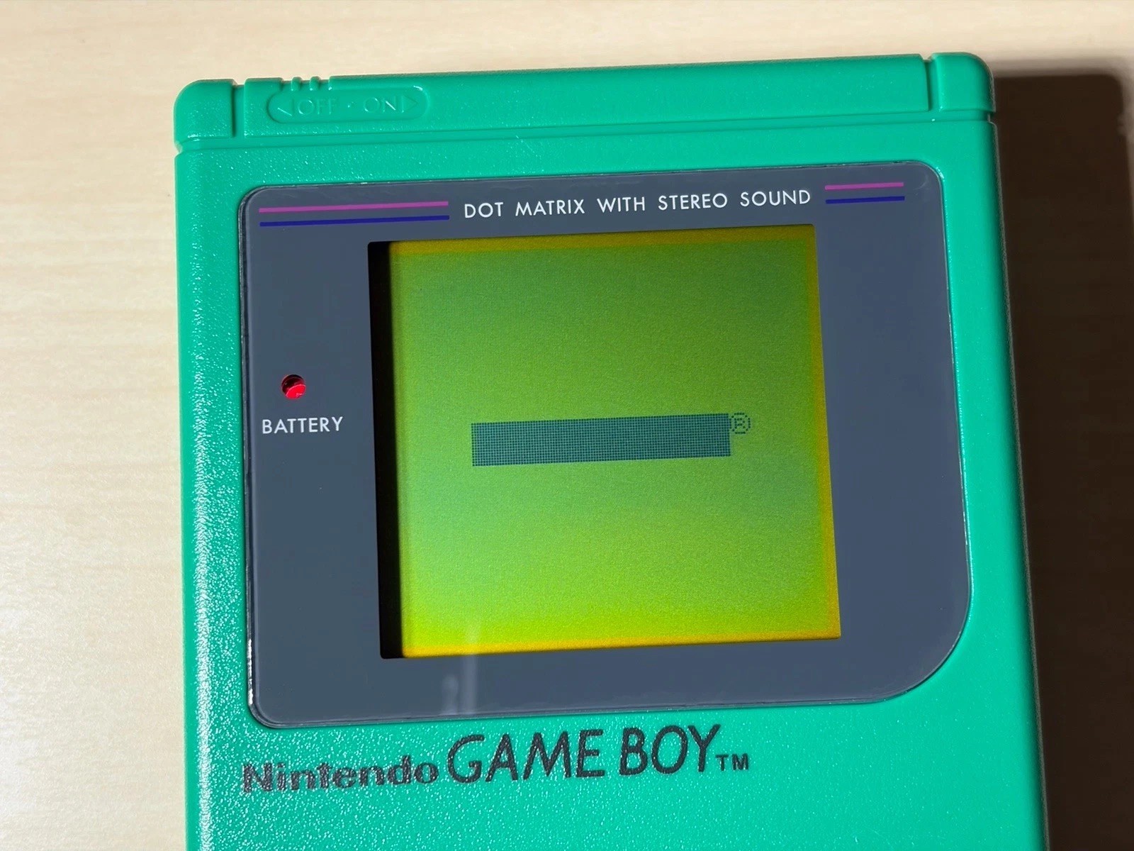 Nintendo GameBoy Green Play It Loud Edition Complete Original Working Mint Cond