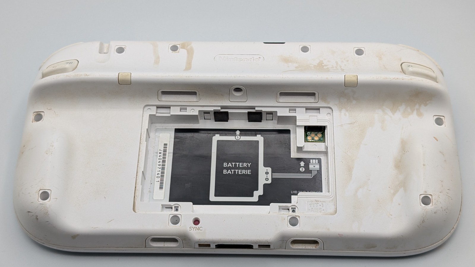 Nintendo Wii U White Gamepad Controller Only – No Battery – For Parts Or Repair