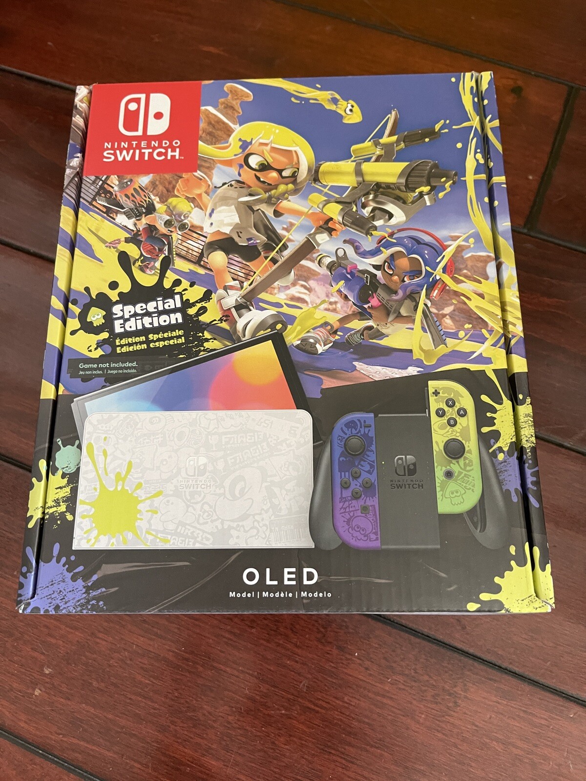 NEW Nintendo Switch – OLED Model Splatoon 3 Special Edition Bundle Game FASTSHIP