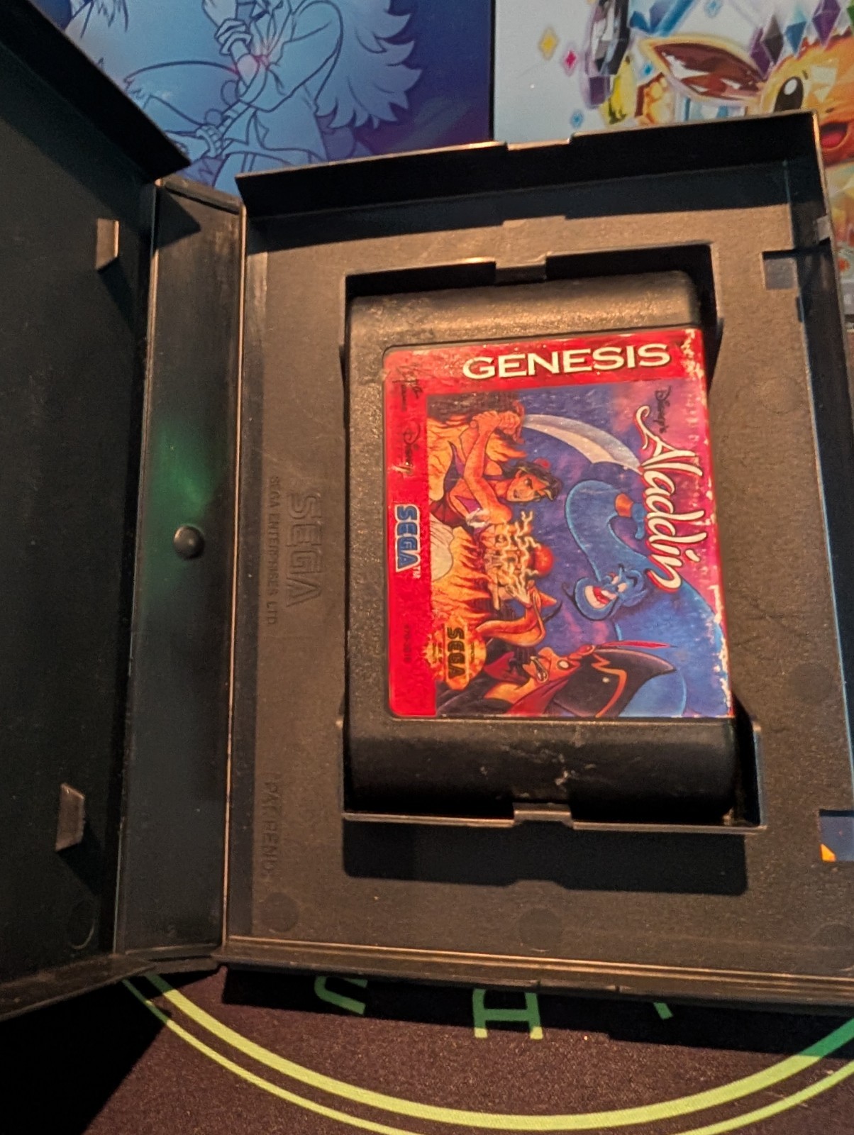 Bundle Sega Genesis Black Console Model MK-1631 15 Games*4 Controllers*Cables*!