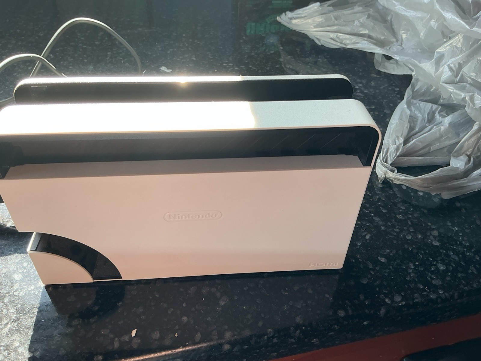 Nintendo Switch White Console with Base Accessories Excellent