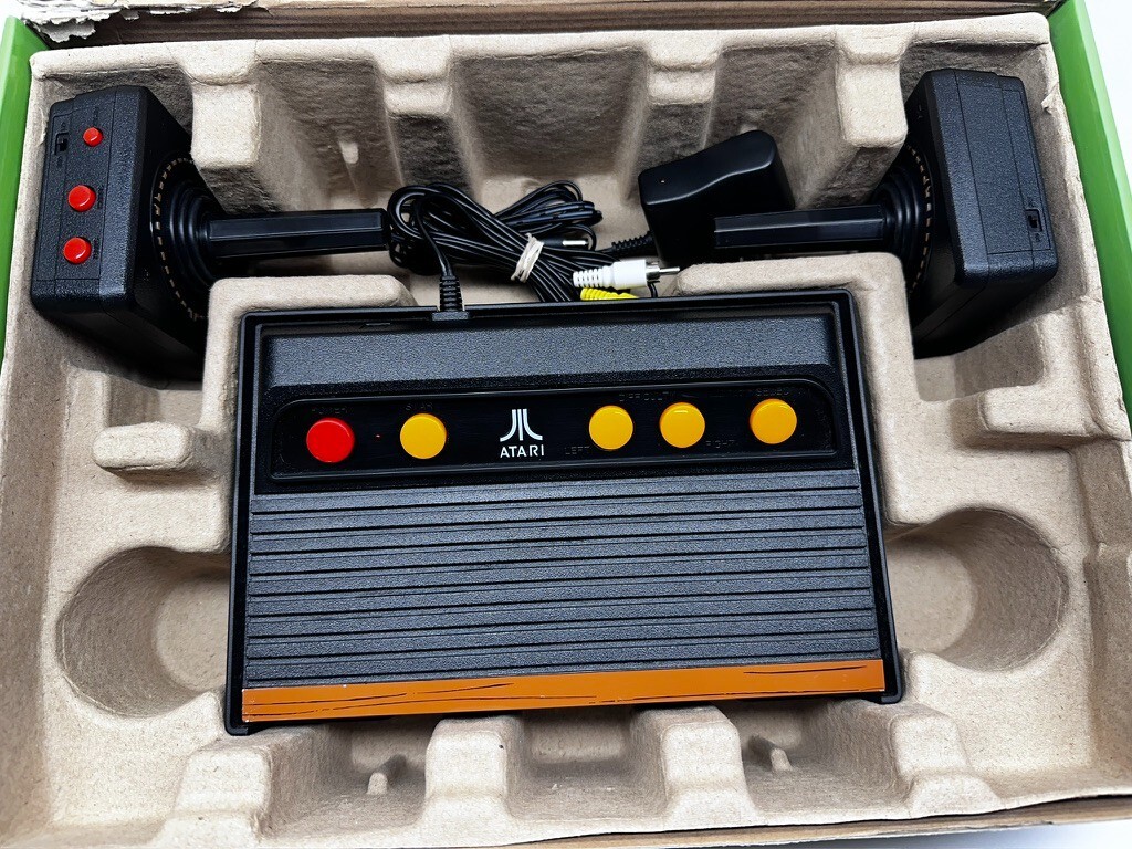 Atari Flashback 7 Classic Game Console Black Orange Tested And Working Wireless
