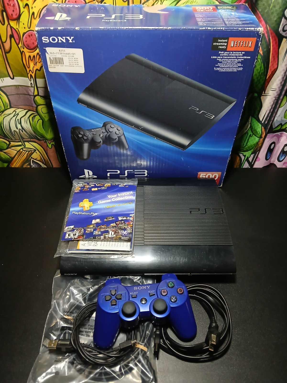 ✅ SONY PS3 PLAYSTATION 3 SUPER SLIM 500GB CONSOLE COMPLETE WITH BOX TESTED ✅