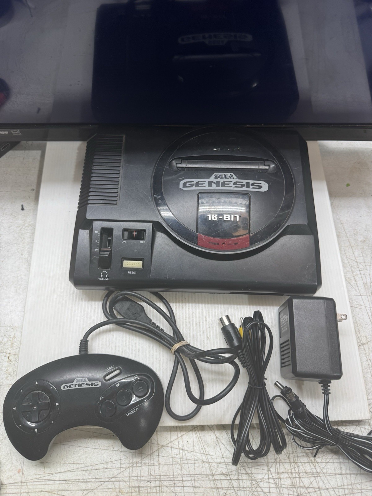 Sega Genesis Model 1 Console System + Cables + Controller *TESTED*